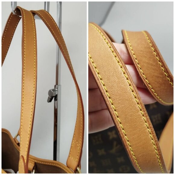 Louis Vuitton Batignolles Horizontal Monogram Canvas Leather Tote Bag Authentic - Picture 6 of 15